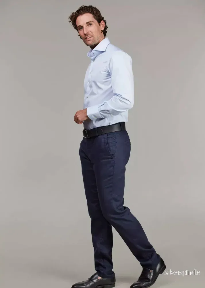 Hansen & Jacob Cotton/Linen Chino Navy