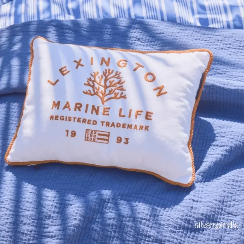 Lexington Marine Life Organic Cotton Canvas Prydnadskudde - Bild 2