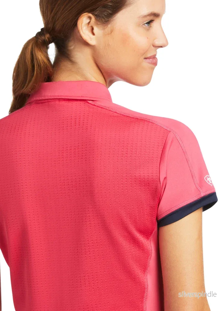 Ariat Bandera 1/4 Zip Polo Party Punch - Bild 3