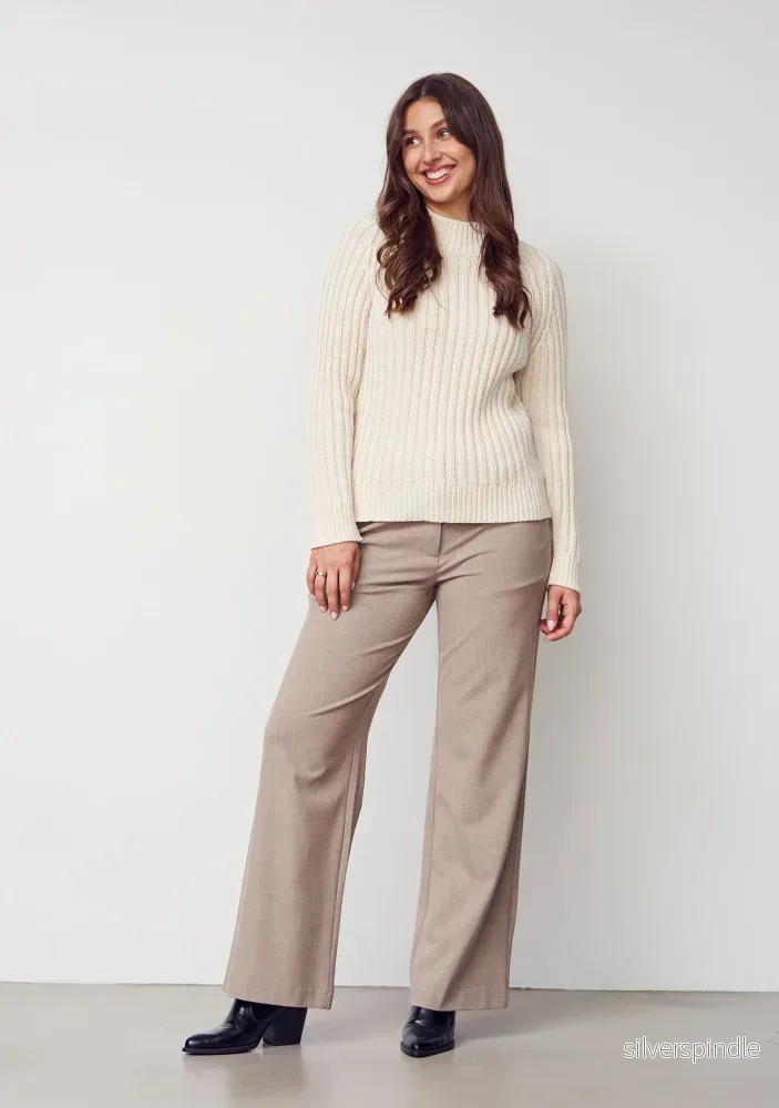 Gwen Highneck Pullover - Broken White - Bild 3