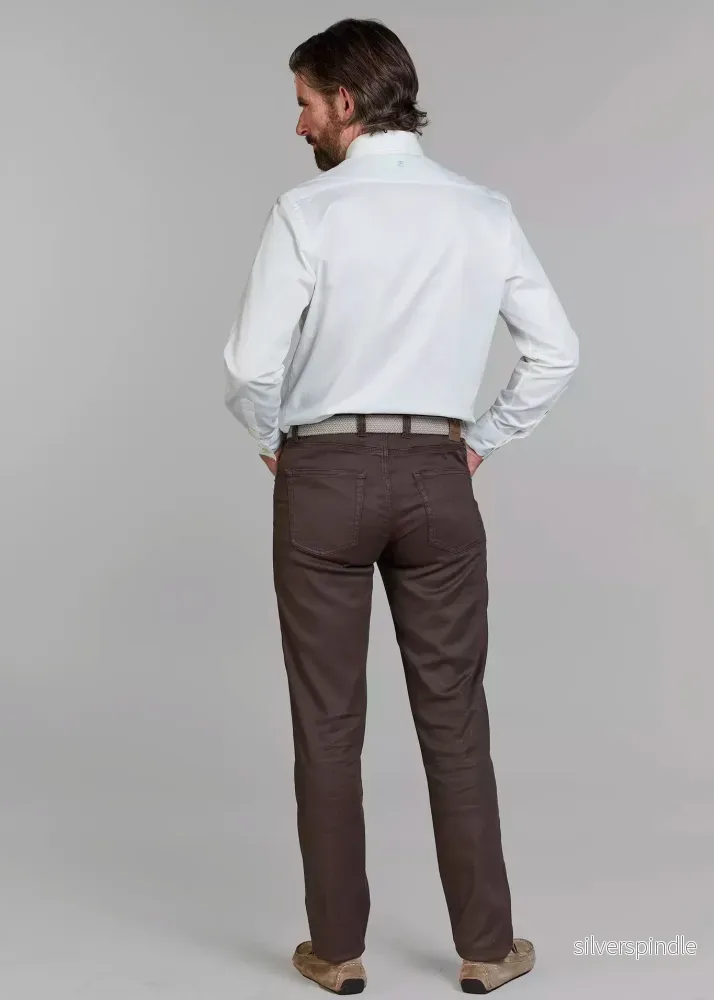Hansen & Jacob 5-pkt Linen Blend Dark Brown - Bild 3