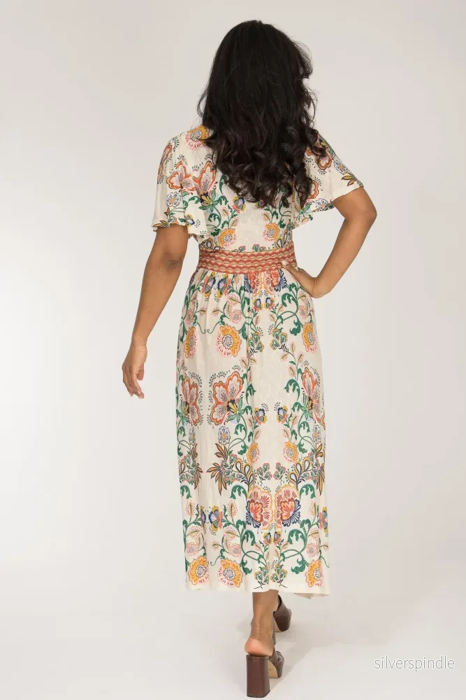 Pure boho midi jersey dress - Beige - Bild 3