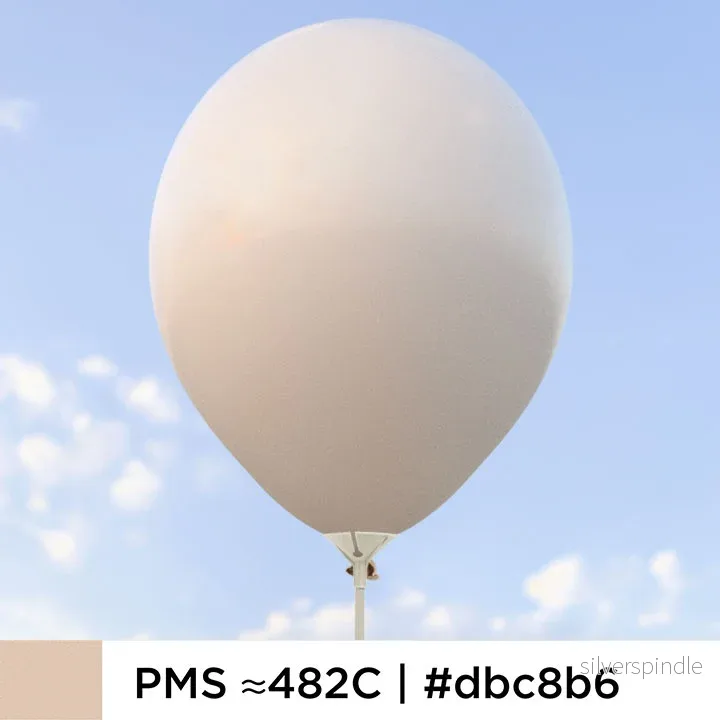 Beige ballonger 28 cm - 100-pack - Bild 3