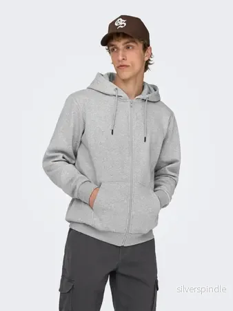 CERES ZIP HOODIE SWEAT LIGHT GREY CERES ZIP HOODIE SWEAT LIGHT GREY