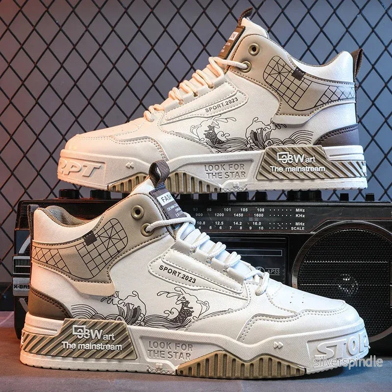Liam | Andningsbara Hög Top Sneakers för Herr, Komfortabla och Flexibla Liam | Andningsbara Hög Top Sneakers för Herr, Komfortabla och Flexibla