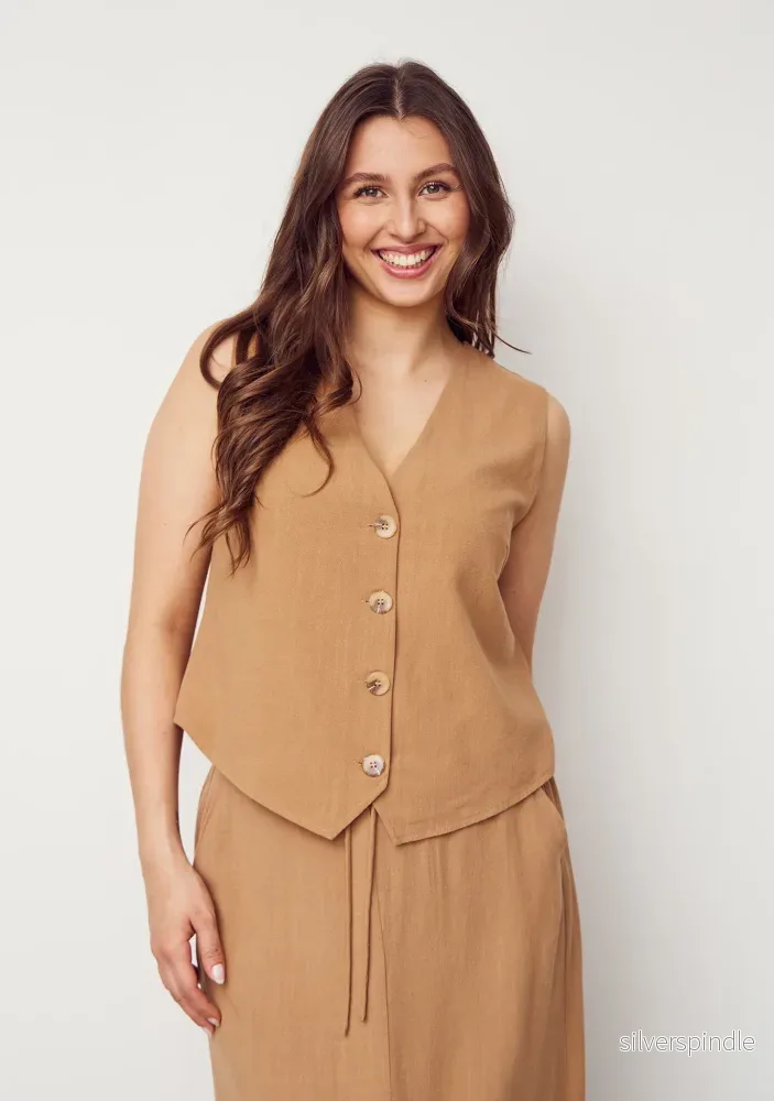 Pearl Waistcoat - Luxury Camel - Bild 2
