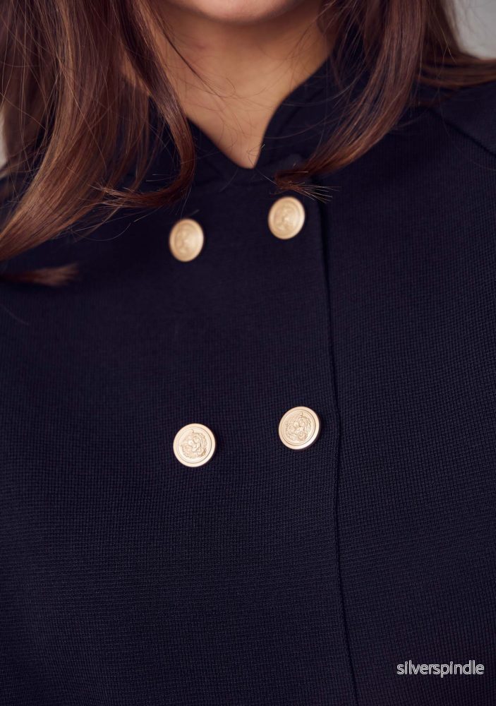 Jena Poncho Blouse - Black - Bild 3