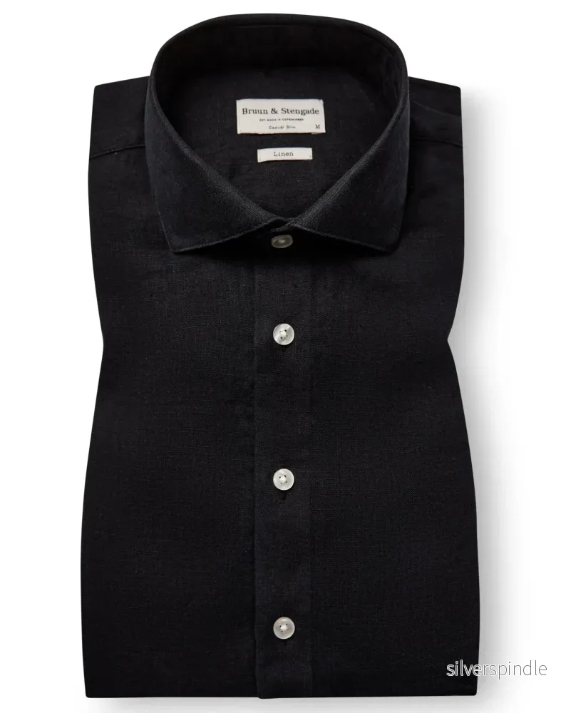 BS Perth Casual Slim Fit Skjorta - Black
