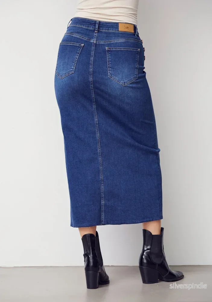 Como Denim Skirt - Dark denim - Bild 3