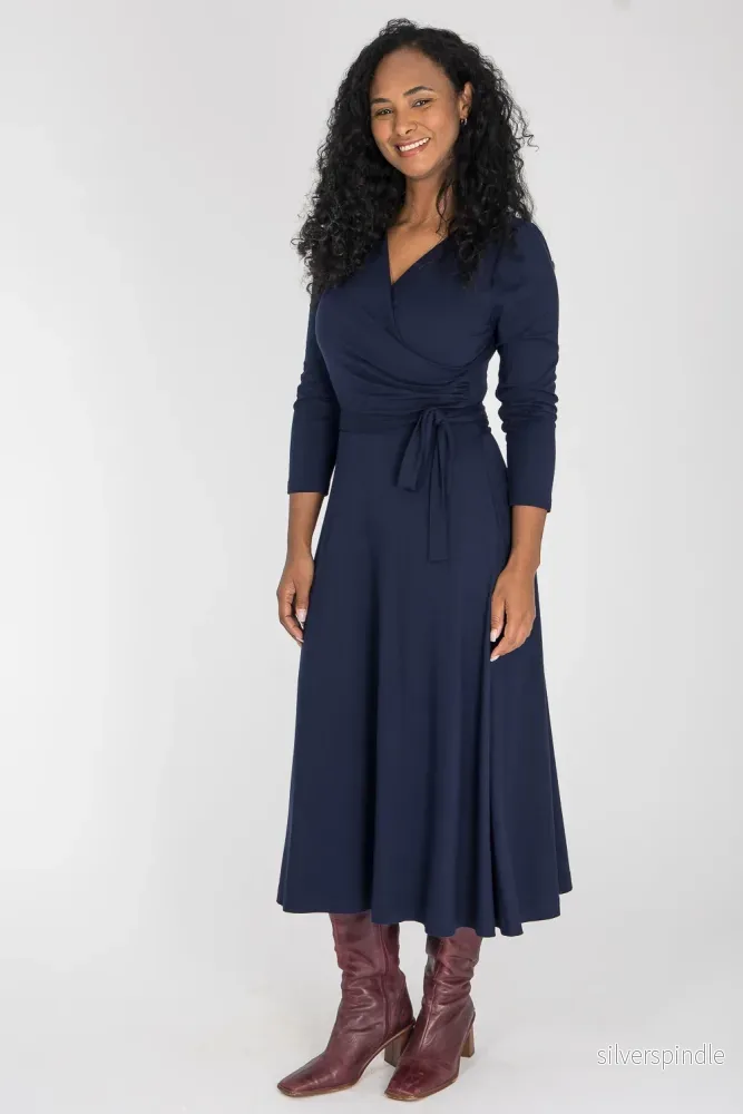 Ready to go midi jersey dress - Navy Blue - Bild 3