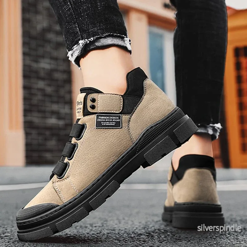 Ethan | Praktiska Vinter Sneakers Herr med Resårband - Bild 3