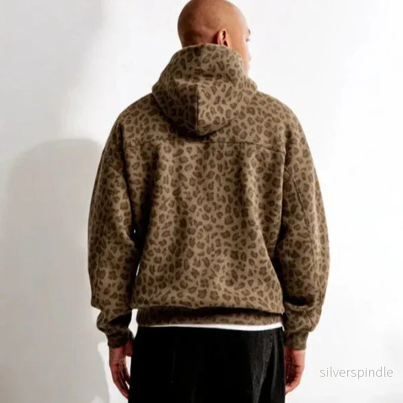 Oliver | Vinter Leopardmönstrad Hoodie med Avslappnad Passform - Bild 3
