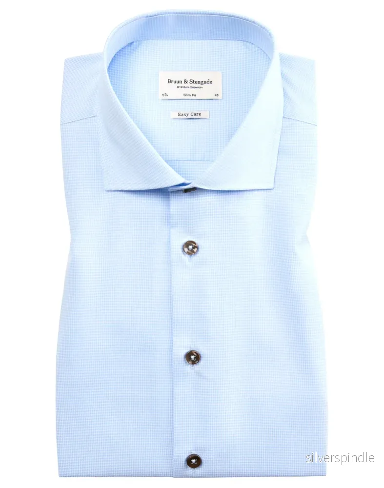 BS Warren Slim Fit Skjorta – Light Blue