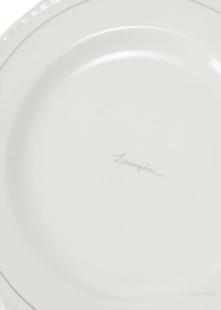 Lexington Porcelain Dessert Plate 4/set Wh/Beige - Bild 2