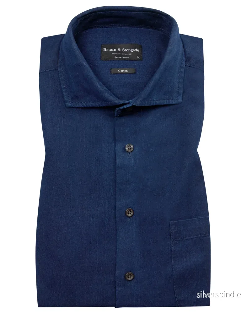 BS Lando Casual Modern Fit Skjorta - Dark indigo