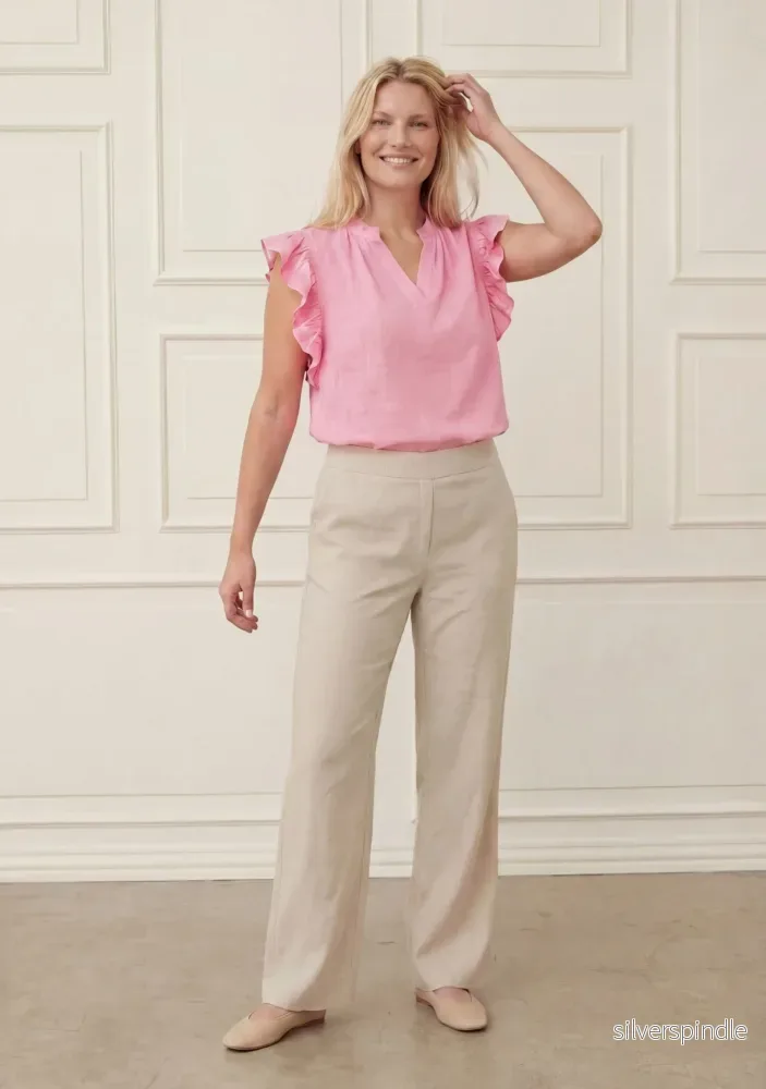 Pearl Flounce Top - Fresh Pink - Bild 3