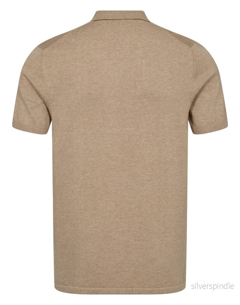 BS Aaran Regular Fit Pikétröja - Beige - Bild 2