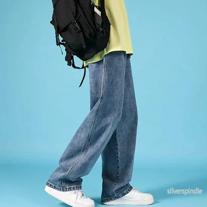 Ethan | Rak Lös Passform Jeans Herr med Dragkedja - Bild 3
