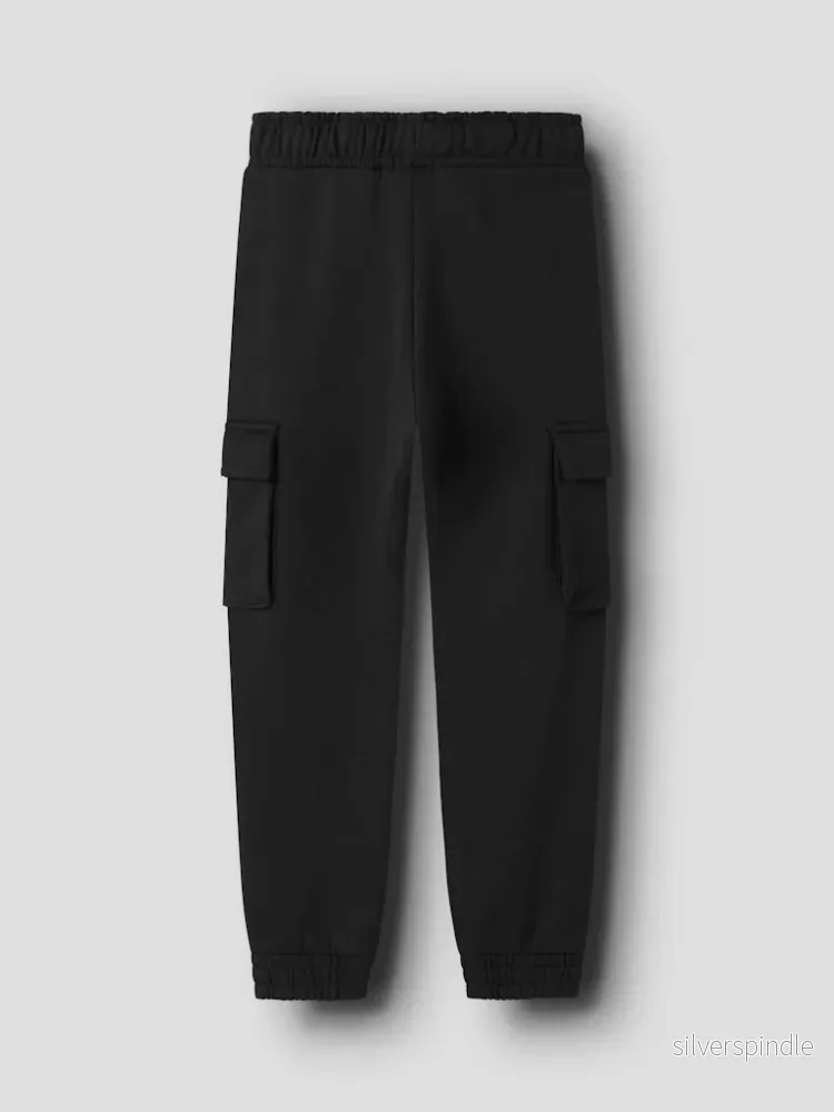 Svarta Cargo Sweat Byxor - Bild 3