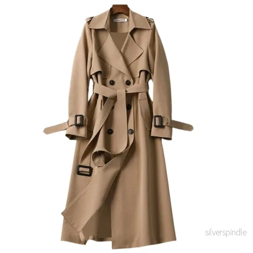 Elegant Svart Trenchcoat för Kvinnor med Justerbart Bälte | Tidlös Design för Raffinerad Stil Elegant Svart Trenchcoat för Kvinnor med Justerbart Bälte | Tidlös Design för Raffinerad Stil