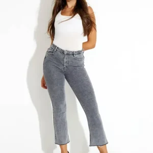 MINI FLARE BYXOR – Grey MINI FLARE BYXOR – Grey