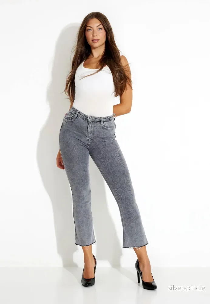 MINI FLARE BYXOR - Grey