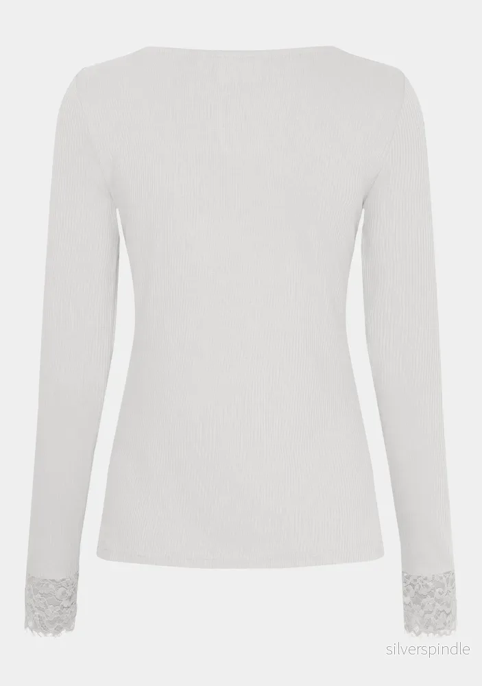 Dee Lace Blouse - Broken White - Bild 2