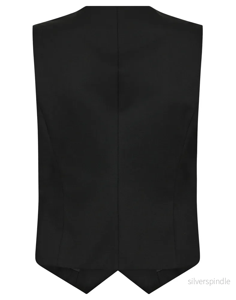 BS Una Slim Fit Väst - Black - Bild 2