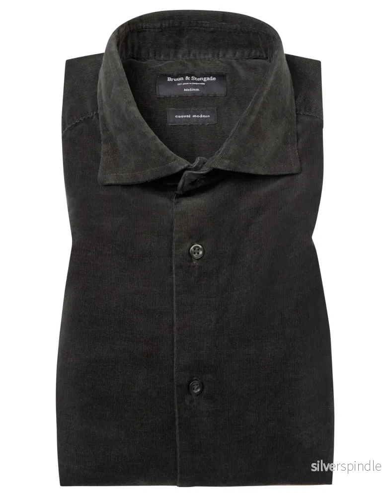 BS Jallow Casual Modern Fit Skjorta - Grön