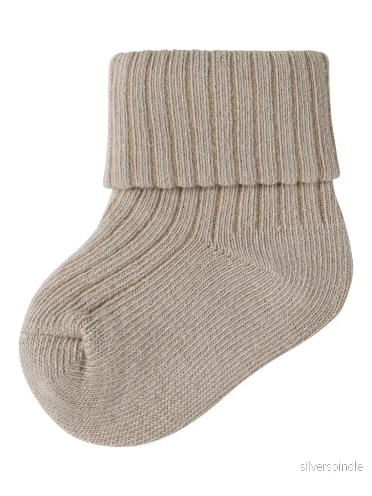 Beige Baby Strumpor