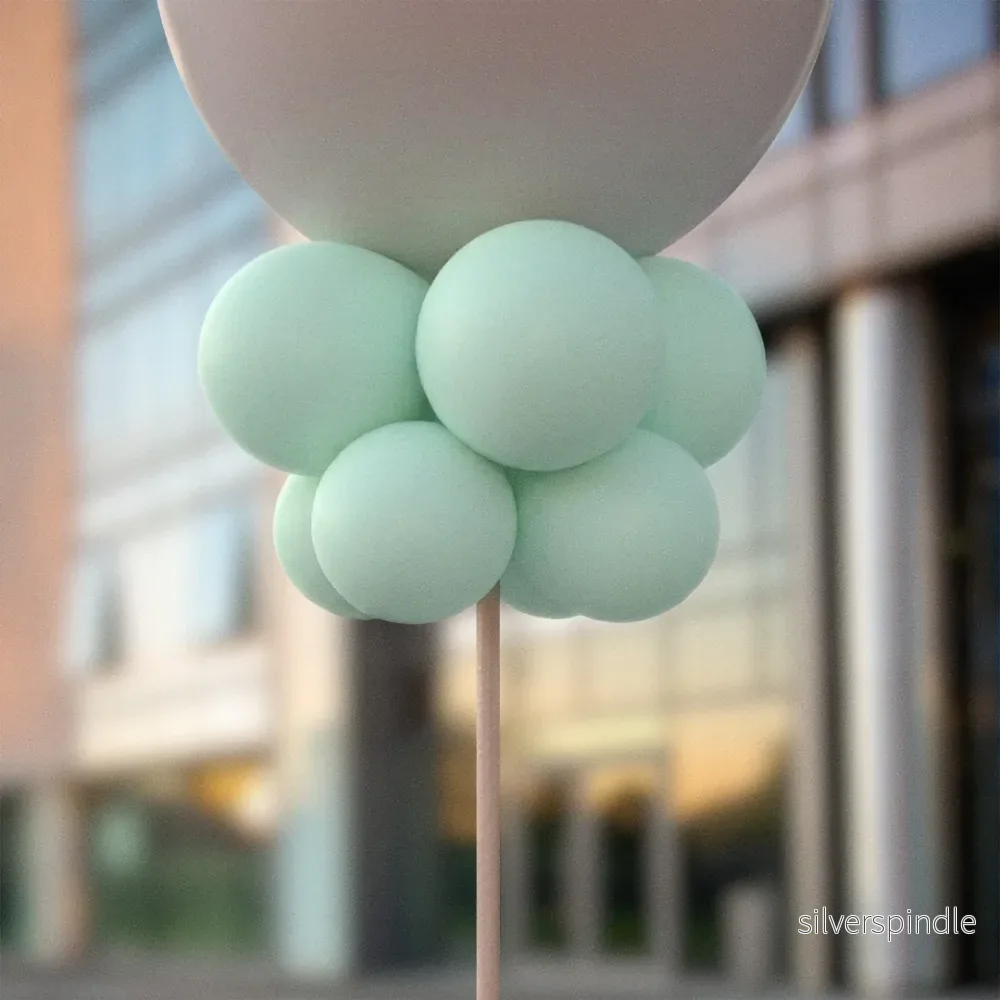 Matt gröna ballongknippen 28 cm – 10-pack Matt gröna ballongknippen 28 cm – 10-pack