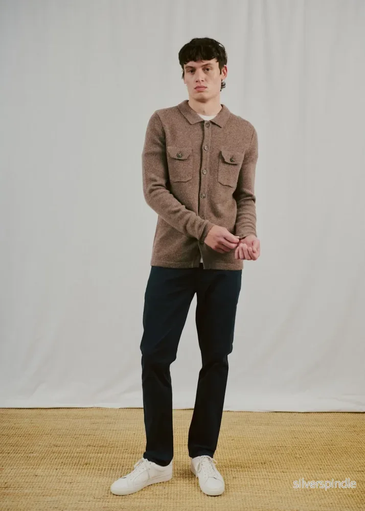 BS Moldova Regular Fit Stickat - Mink