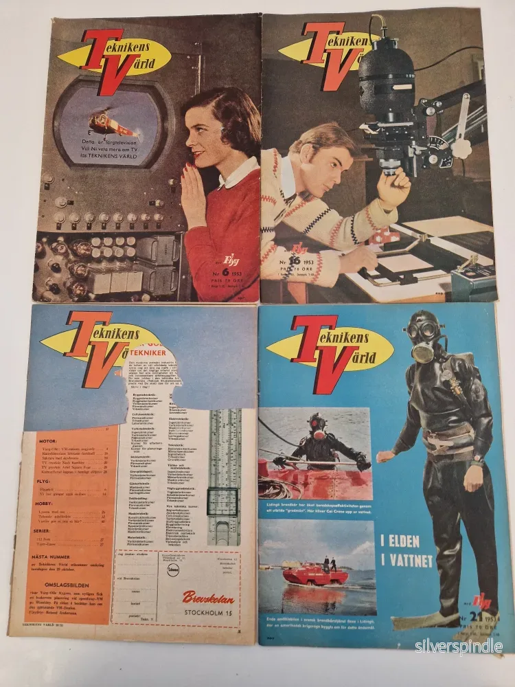 Teknikens Värld 1952 - 1957 samt Teknik För Alla 1954 & 1956 - Bild 3
