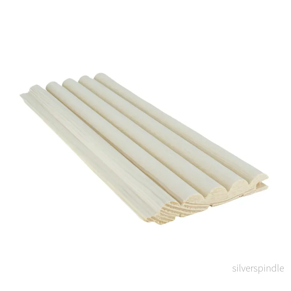 Fingerpanel 15x95, Furu, Vitlackad - Bild 2
