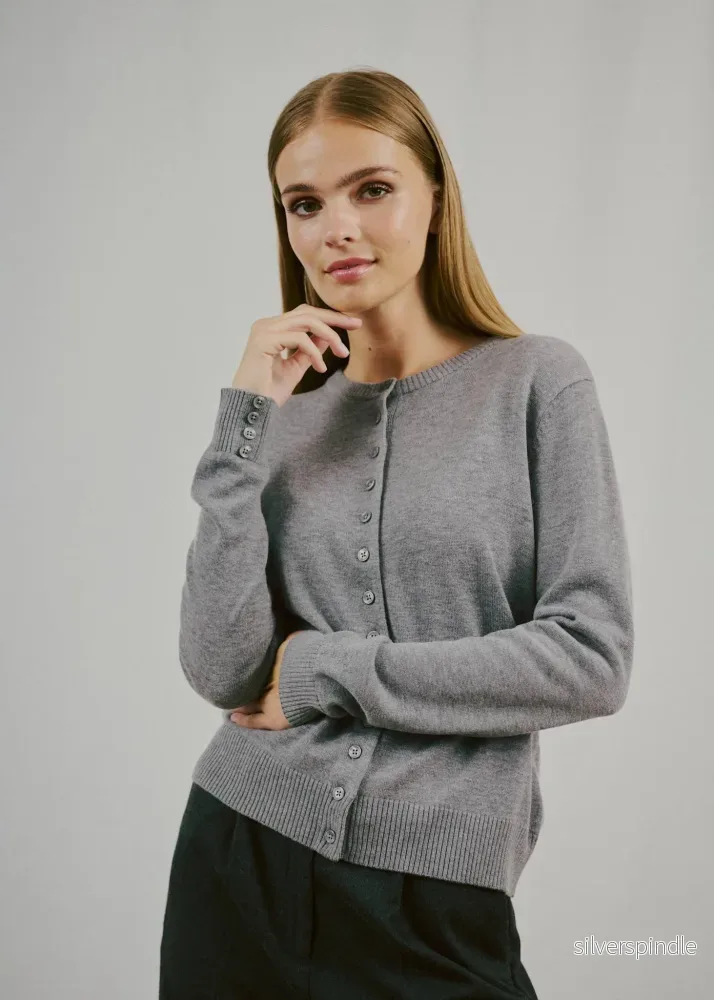 BS Edel Regular Fit Stickat - Grey
