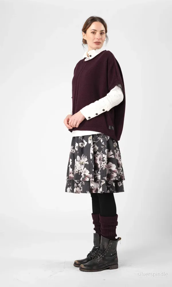 Stickad väst i ull, oversize - Bild 2