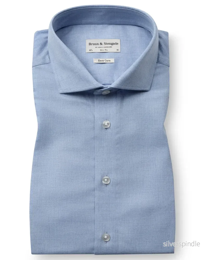 BS Kristaps Slim Fit Skjorta - Light Blue