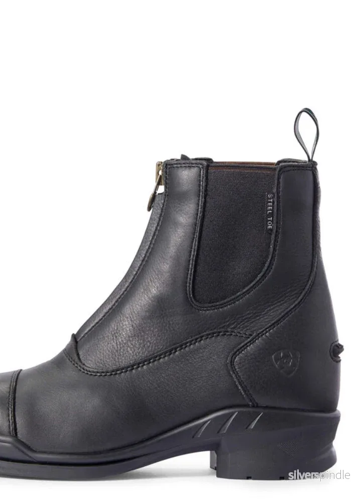 Heritage IV Steel Toe Zip Paddock Boot Black - Bild 2
