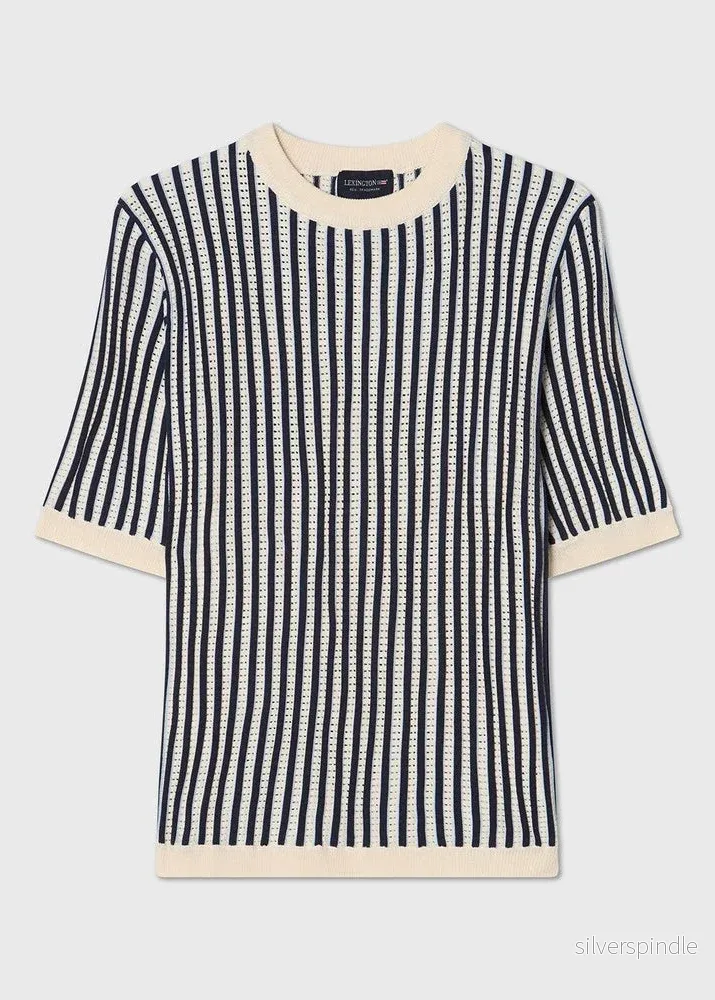Lexington Multi Striped Short Sleeve Knitted SWTR - Bild 3