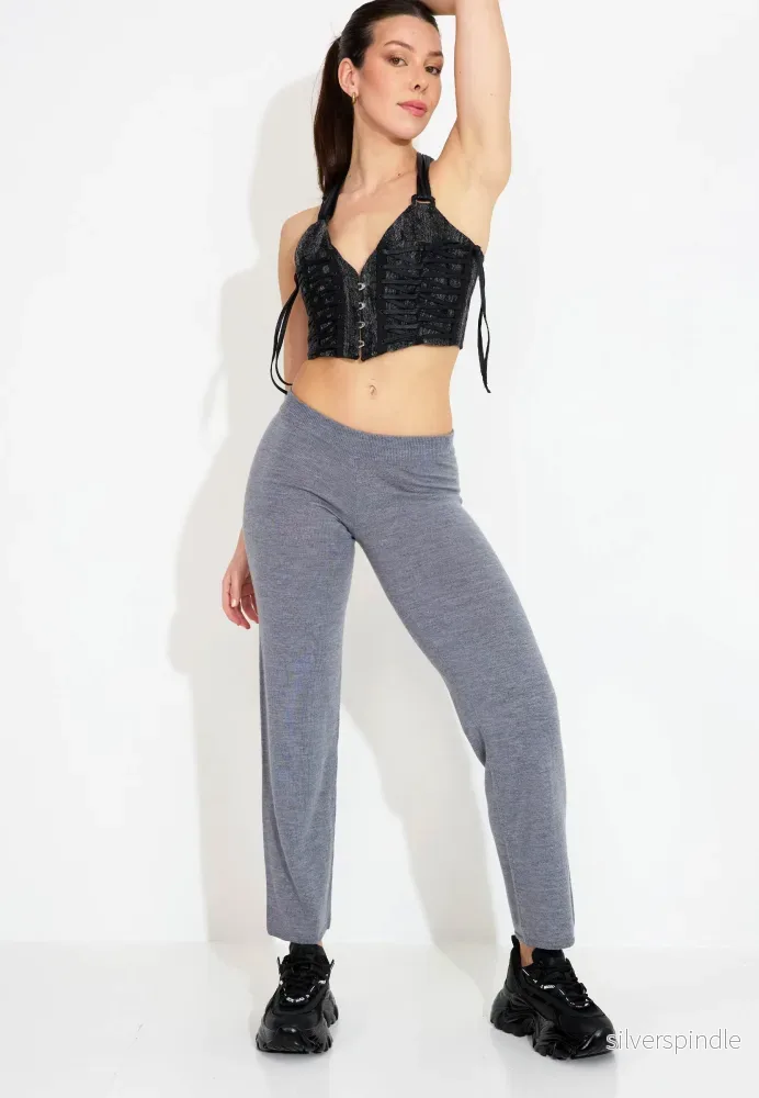 RUPHERT TROUSERS - Grey melange