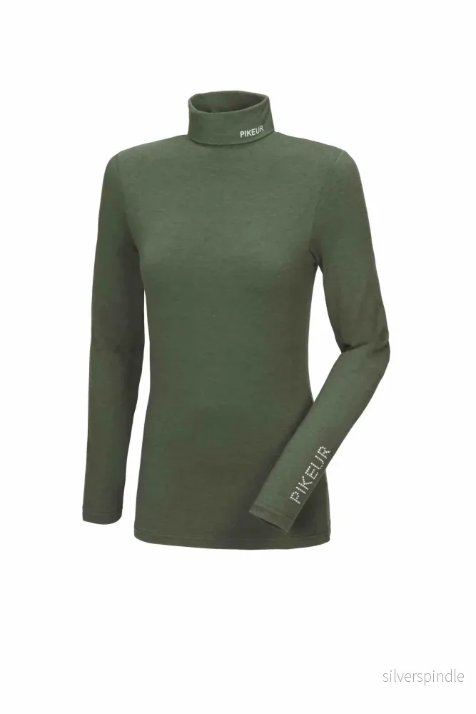 Pikeur Rollneck Sports Polo Green Pikeur Rollneck Sports Polo Green