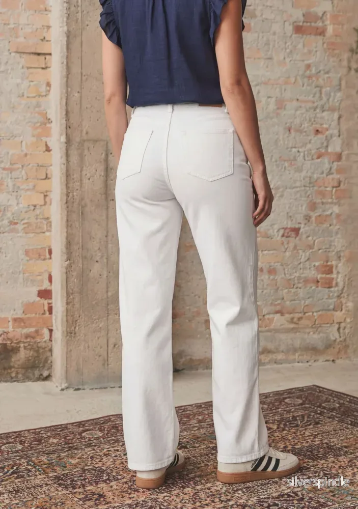 Bologna wide Twill Pant - White - Bild 2