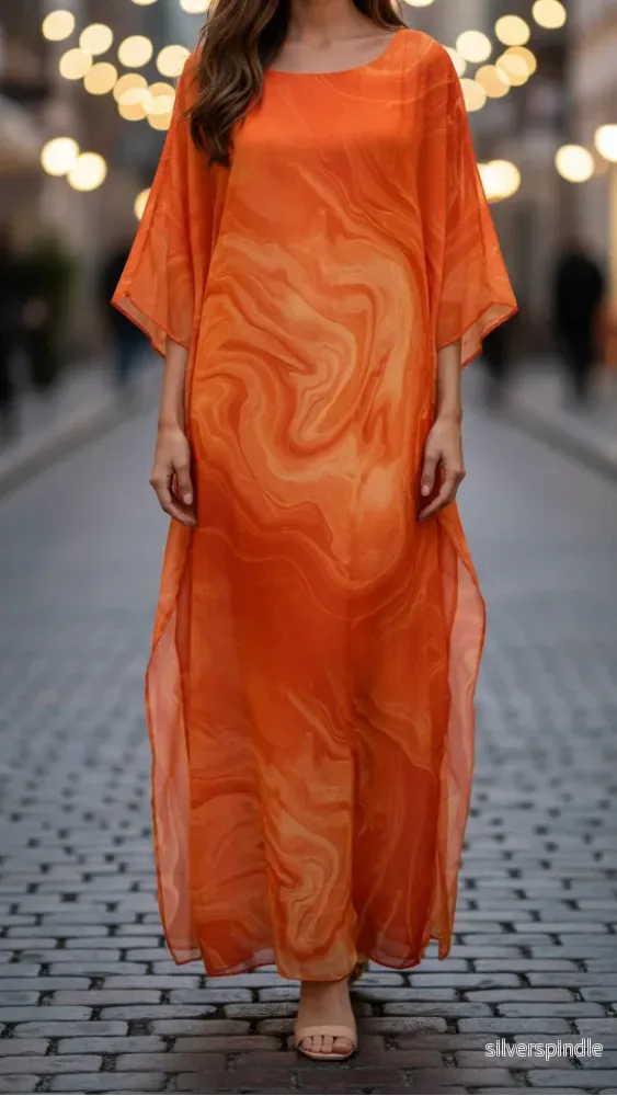 Laura | Elegant Lång Chiffongklänning för Bröllop och Fest - Bild 3