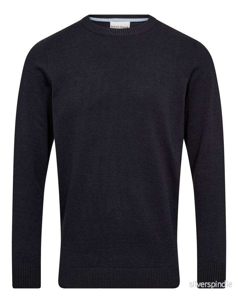 BS Jupiter Regular Fit Stickat - Navy