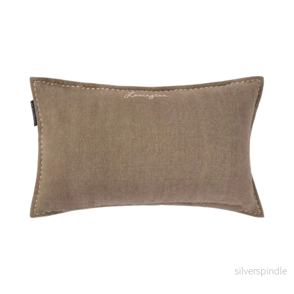 Lexington Tweed Prydnadskudde Beige 50x30 cm