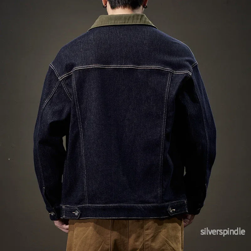 Ethan | Avslappnad Höst Denimjacka med Sidofickor - Bild 3