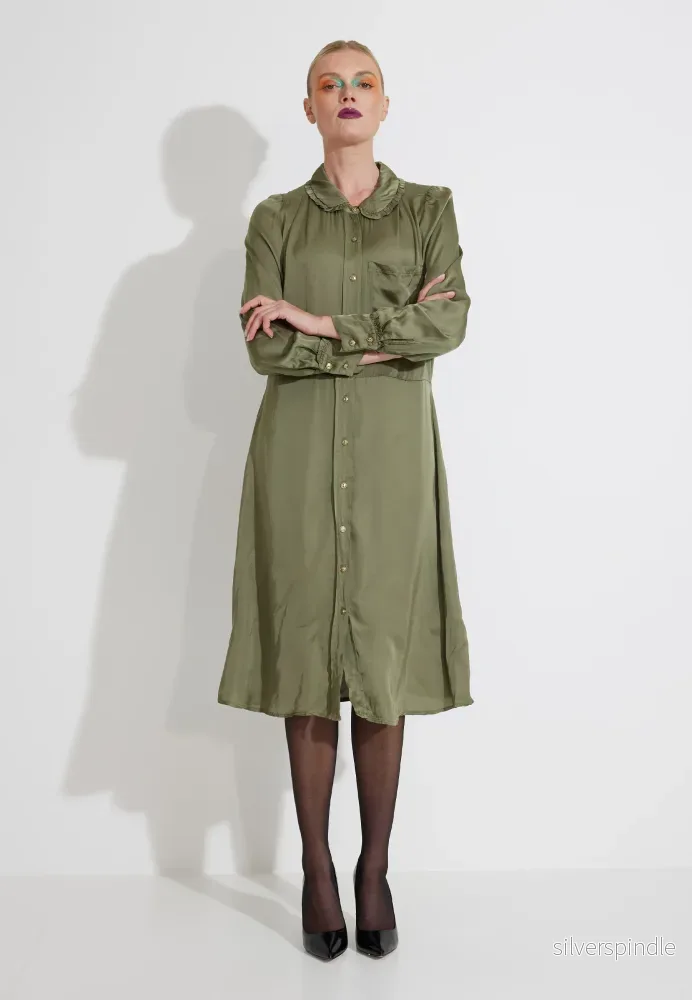 LEXI DRESS KLÄNNING - Khaki