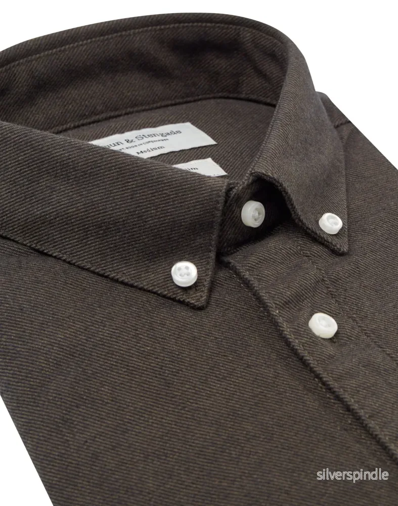 BS Jobe Casual Slim Fit Skjorta - Dark Green - Bild 2