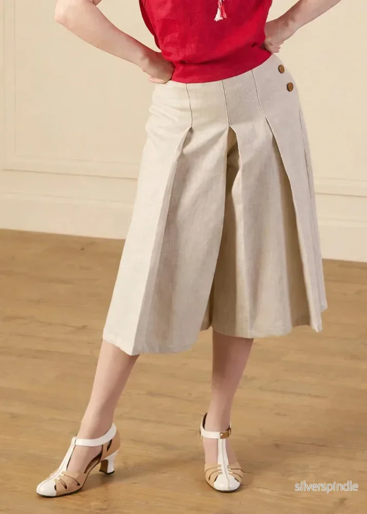 1930-tals Culottes - sand - Bild 2