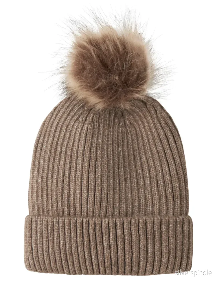 Mora Stickad Mössa med Tofs Unisex